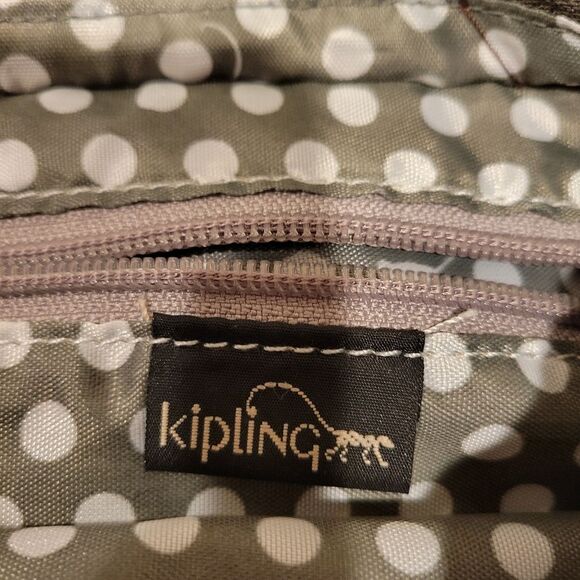 Kipling Crossbody Bag in Black/Gray Leopard Print - Picture 7 of 10